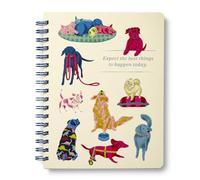 Spiral Notebook: Expect the Best Things to Happen Today.