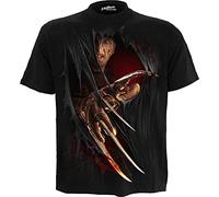 Spiral Pesadilla en ELM Street Freddy Hombre Camiseta Negro S 100% algodón Regular