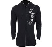 Spiral - Pure of Heart - Sudadera con Capucha y bajo Tipo Cola de pez - Cremallera Completa y en la Manga - S