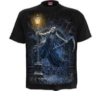 Spiral Reaping in The Rain Hombre Camiseta Negro 100% algodón Regular