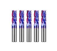 spiral router bit, Fresa de carburo de tungsteno de 4 flautas HRC65, fresa de acero de tungsteno, herramientas de torno CNC, fresas planas for metal inoxidable,for cutting(5pcs HRC65 4F,D20xD20x100L)