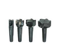 spiral router bit, MTB4 BAP400R 32/35/40/45/50/63/80mm R0.8 soporte de fresado for APMT1604 corte de hombro cortador de ángulo recto vástago de fresa,for cutting(No Insert,No Holder)