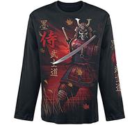 Spiral - Samurai - Camiseta de Manga Larga - Negro - M