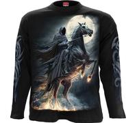 Spiral Shadow Rider Hombre Camiseta Manga Larga Negro XL
