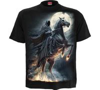 Spiral Shadow Rider Hombre Camiseta Negro L 100% algodón vorne Bedruckt, Hinten Bedruckt Regular