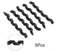 Spiral Silicone Bike Frame Protector 5-Pack Cable Guard(Black) | Spiral silicone design, easy install, protects from cable rub, 62.5x6.5mm size, 5-pack value set