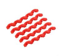 Spiral Silicone Bike Frame Protector 5-Pack Cable Guard(Red) | Spiral silicone design, easy install, protects from cable rub, 62.5x6.5mm size, 5-pack value set
