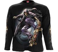 Spiral Soul Boarder - Top Manga Larga Hombre Camiseta Manga Larga Negro XXL 100% algodón Regular