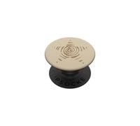Spiral Star y2k Whimsy Grunge Vintage Alt Brown Graphic PopSockets PopGrip Adhesivo