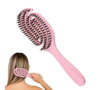 Spiral Styling Tool, Hollowed-out Smoothing Brush, Anti Breakage Comb with Flex Build, Soft Bristle Scrubber, Hair Massager with Curved Style, Daily Grooming for Salon Travel