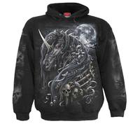 Spiral - Sudadera con capucha para hombre, diseño de unicornio, color negro Negro Negro ( S [Italia] [Italia]