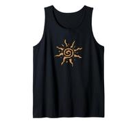 Spiral Sun Boho Hippie Fairy Grunge Goblin Vintage Graphic Camiseta sin Mangas
