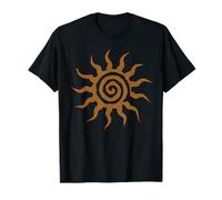 Spiral Sun Fairy Grunge Hippie Boho Goblincore Graphic Camiseta