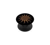 Spiral Sun Fairy Grunge Hippie Boho Goblincore Graphic PopSockets PopGrip Adhesivo