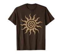 Spiral Sun Fairy Grunge Hippie Goblin Earthy Graphic Camiseta