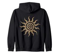 Spiral Sun Fairy Grunge Hippie Goblin Earthy Graphic Sudadera con Capucha