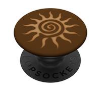 Spiral Sun Fairy Grunge Hippie Goblin Vintage Graphic PopSockets PopGrip Adhesivo