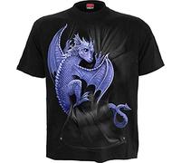 Spiral Tree of Life Hombre Camiseta Negro L 100% algodón vorne Bedruckt Regular