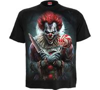 Spiral Trick Or Treat Hombre Camiseta Negro XXL 100% algodón Regular