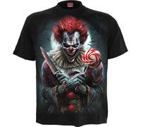 Spiral Trick Or Treat Hombre Camiseta Negro M 100% algodón Regular