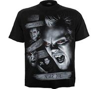 Spiral WB Horror - The Lost Boys - Never Die - Camiseta Negra, Negro, S