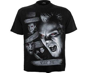 Spiral WB Horror - The Lost Boys - Never Die - Camiseta Negra, Negro, S