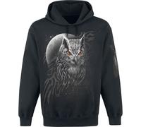 Spiral Wings of Wisdom Hombre Sudadera con Capucha Negro Regular S Negro