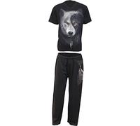 Spiral - Wolf Chi - Set de Pijama de Estilo gótico - para Hombre - 4 Piezas - XL