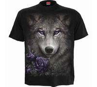 Spiral Wolf Roses con licencia Camiseta hombre