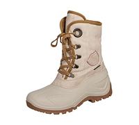Spirale Eileen, Botas de Nieve para Mujer, Botines Cálidos de Invierno, Ideal para las Montañas, Crema, Talla 36