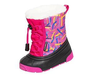 Spirale Lala, Botas de nieve para Niña, Botas de Invierno Calientes Repelentes al Agua para Bebe, Fucsia, Talla 20/21 EU