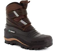 Spirale Tove - Botas de invierno para mujer y hombre, botas de nieve para adultos, botas de velcro, doble velcro, bota canadiense, forro cálido, impermeables, color marrón oscuro (039), EU 39