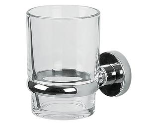 Spirella 1.006.426 Atlantic - Vaso con Soporte de Pared, Cromado