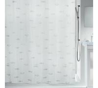 Spirella 180 x 200, Gris colección KOS, Cortina de Ducha Textil, 100% Polyester