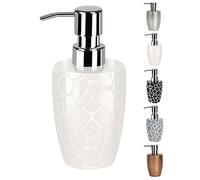 Spirella 10.14657 - Dispensador de loción y de jabón, Porcelana, Color Blanco