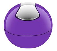 Spirella colección Bowl, Papelera ø16 x 14 cm (1 litro), poliestirol, Morado