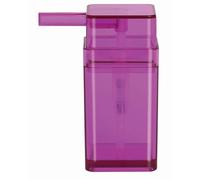 Spirella 10.15297 Cubo - Dispensador de jabón líquido, Color Fucsia y Transparente