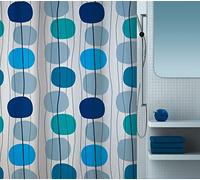 Spirella 10.16731 Cortina de Ducha Textil Azul 180 x 200 cm