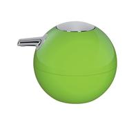 Spirella 11,5 x 11,5 x 10,5 cm, Verde colección Bowl, Dispensador de jabón líquido, Poliestirol y ABS Cromado