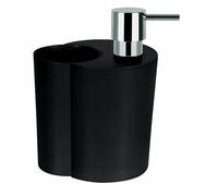 Spirella 10,18147 Sun y Moon Vasos/dispensador de jabón líquido-combinación, Negro