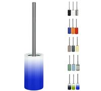 Spirella 10.5 x 10.5 x 42 cm, Azul colección Tube, Escobilla para el Inodoro, Porcelana