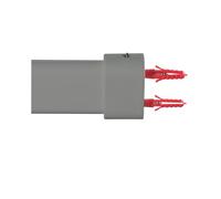 Spirella 1032146 Magic-Soporte de Techo para raíl de Cortina de Ducha (Aluminio, 60 cm), Color Plateado y Blanco