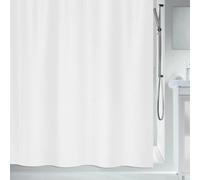 Spirella 120 x 200, Blanco colección Primo Bioactive, Cortina de Ducha Textil, 100% Polyester