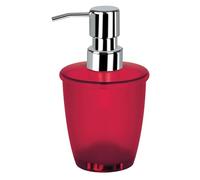 Spirella 15,5 x 9,5 x 8,5 cm, Rojo colección Toronto, Dispensador de jabón líquido, Poliestirol