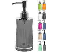 Spirella 18,5 x 7,0 x 7,0 cm, Gris colección Sydney, Dispensador de jabón líquido, Acrílico