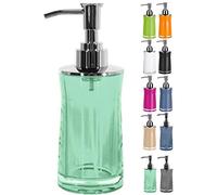 Spirella 18,5 x 7,0 x 7,0 cm, Verde colección Sydney, Dispensador de jabón líquido, Acrílico
