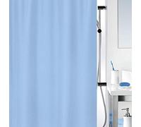 Spirella 180 x 180, Azul colección Primo, Cortina de Ducha Textil, 100% Polyester