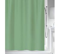 Spirella 180 x 180, Verde colección Primo, Cortina de Ducha Textil, 100% Polyester