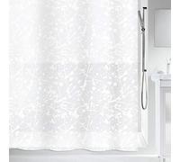 Spirella 180 x 200, Blanco colección Bang, Cortina de Ducha Textil, 100% Polyester