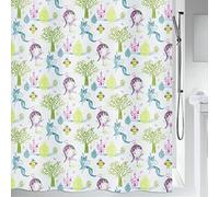 Spirella 180 x 200, Multicolor colección Princess, Cortina de Ducha Textil, 100% Polyester